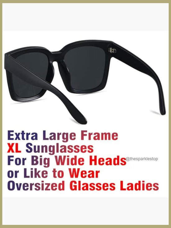 Oversized Square Sunglasses for Women UV Protection main image 4